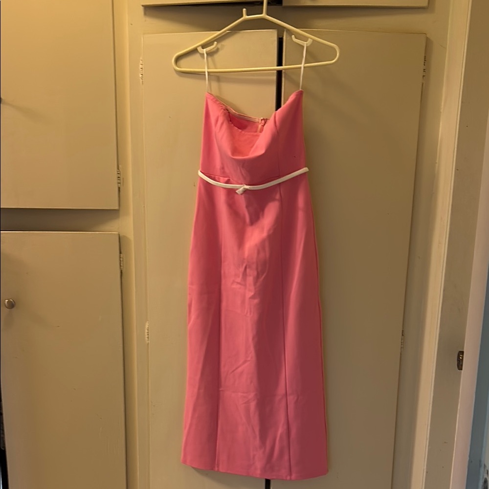 Fun & Elegant Pink Strapless Dress